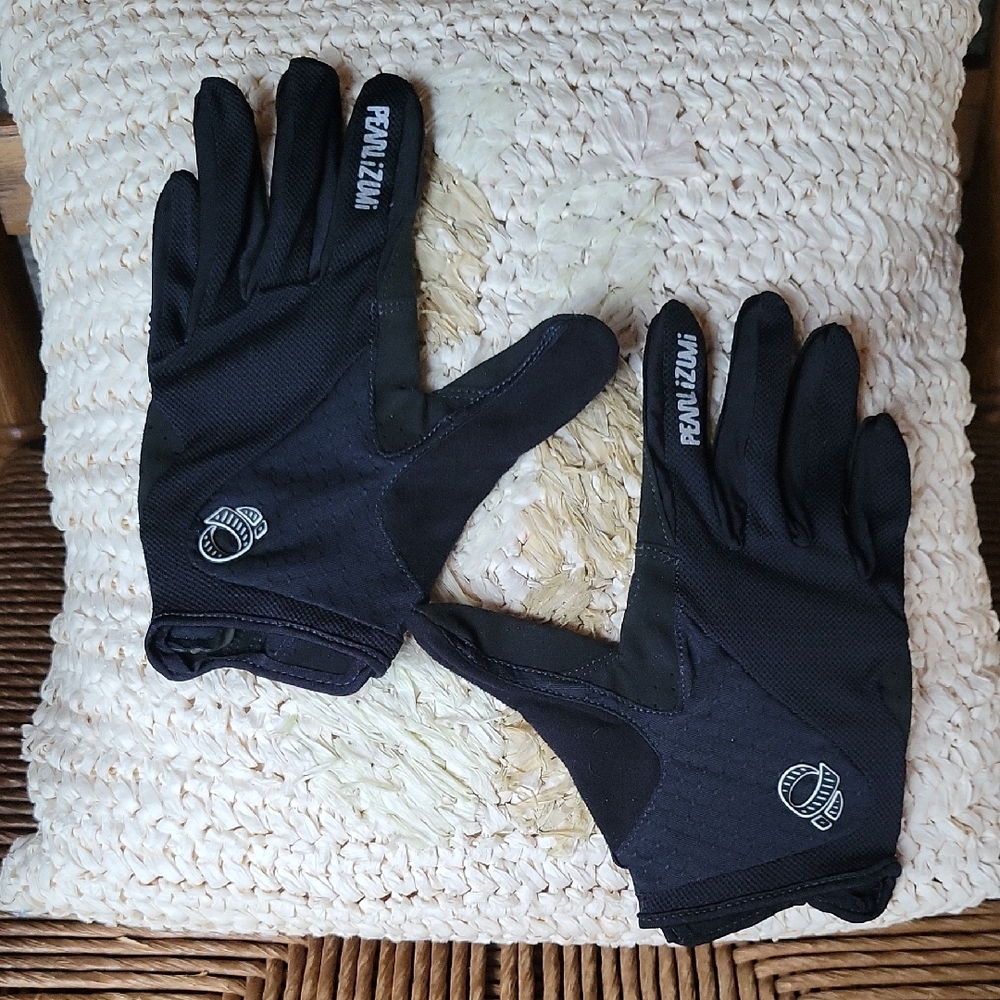 NWOT, Pearl Izumi full finger gel gloves, black, size L